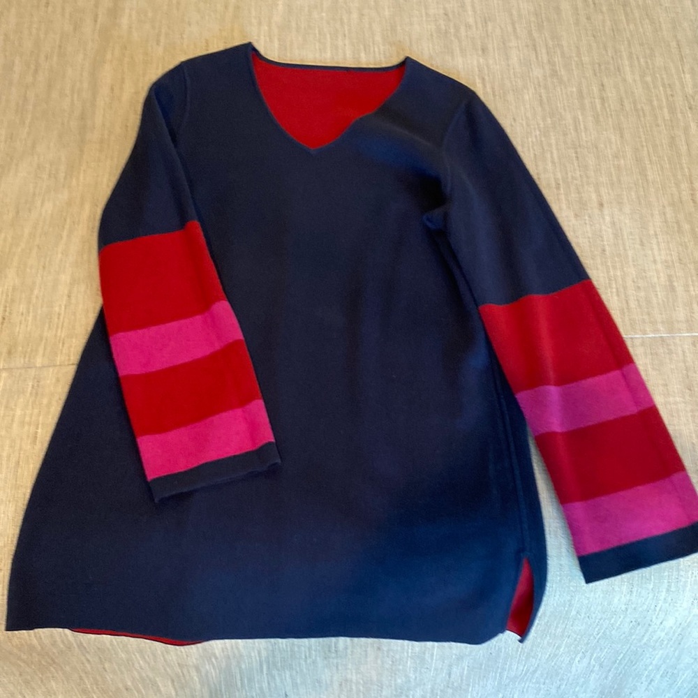 Belford Reversible Cotton Knit Sweater Tunic